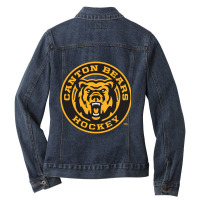 Canton Bears Hockey Ladies Denim Jacket | Artistshot