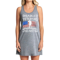 Disabled Veterans Combat American Soldier Lives Matter T Shirt Tank Dress | Artistshot