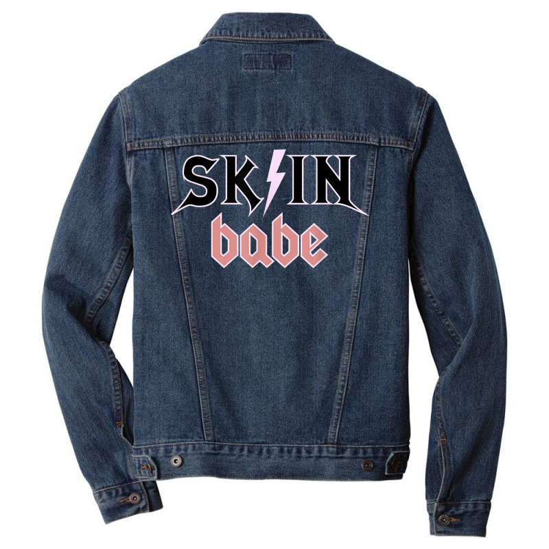 Skin Babe Skincare Lover Skin Esthetician Skin Specialist T Shirt Men Denim Jacket | Artistshot