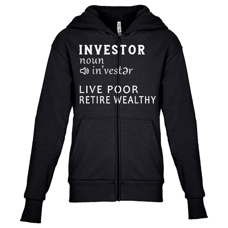 Candlestick Stocks Gifts For Traders Trading Investor Market T Shirt Youth Zipper Hoodie by uekirstockpg | Artistshot