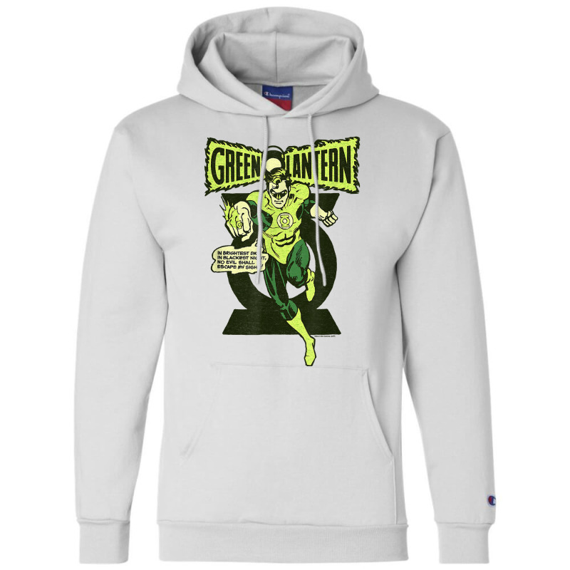 Green Lantern Retro Oath T Shirt Champion Hoodie | Artistshot