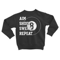 Billard Billiards 8 Eight Ball Retro Gift T Shirt Toddler Sweatshirt | Artistshot