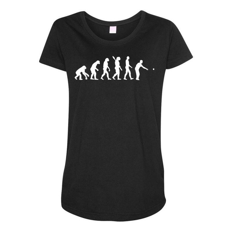 Boule Evolution T Shirt   Ideal Gift Petanque Boccia Bocce T Shirt Maternity Scoop Neck T-shirt by sugruewxrivestsxe | Artistshot