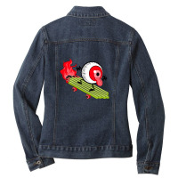 Skaters Eye Ladies Denim Jacket | Artistshot