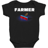 Farmer Off Duty Funny Farming Humor Farm Work Sayings T Shirt Baby Bodysuit | Artistshot