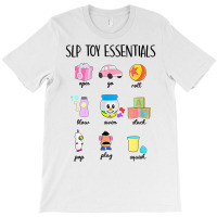 Slip Toy Essentials Slp Speech Pathologist Speech Therapy T Shirt T-shirt | Artistshot