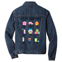 Slip Toy Essentials Slp Speech Pathologist Speech Therapy T Shirt Men Denim Jacket | Artistshot