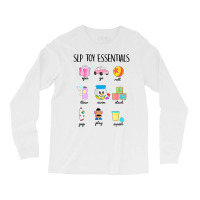 Slip Toy Essentials Slp Speech Pathologist Speech Therapy T Shirt Long Sleeve Shirts | Artistshot