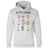 Slip Toy Essentials Slp Speech Pathologist Speech Therapy T Shirt Champion Hoodie | Artistshot