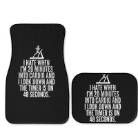 Hate When Cardio   Lifting Weights Funny Gym & Workout Shirt Full Set Car Mats | Artistshot