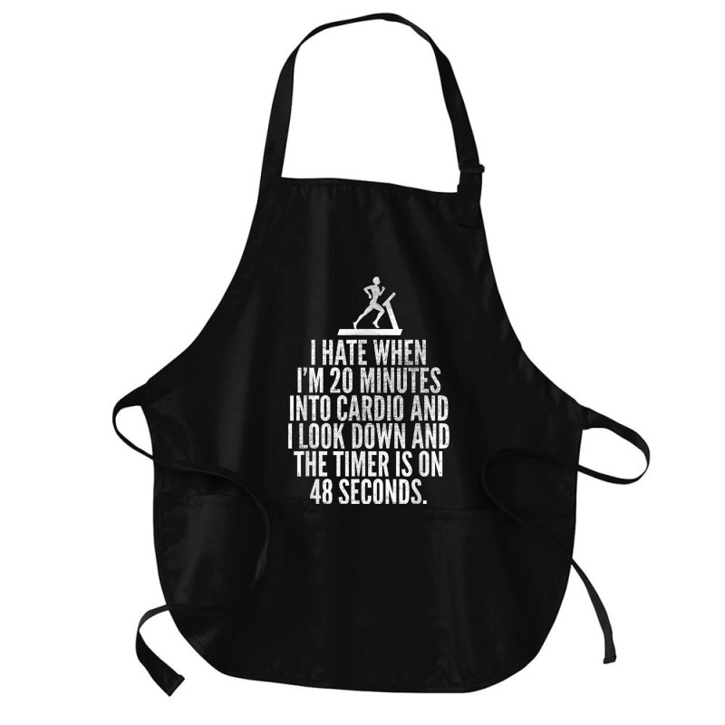 Hate When Cardio   Lifting Weights Funny Gym & Workout Shirt Medium-length Apron | Artistshot