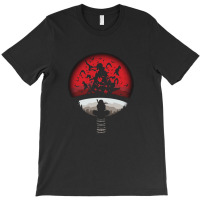 Itachi Uchiha Red Moon Naruto T-shirt | Artistshot
