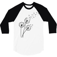 Mood Classy Dandelion Blowing Away In Wind Into The Sky T Shirt 3/4 Sleeve Shirt | Artistshot