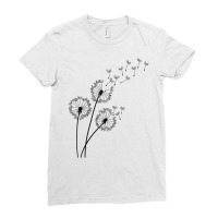 Mood Classy Dandelion Blowing Away In Wind Into The Sky T Shirt Ladies Fitted T-shirt | Artistshot