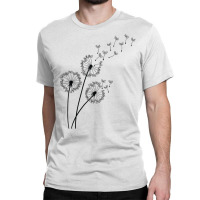 Mood Classy Dandelion Blowing Away In Wind Into The Sky T Shirt Classic T-shirt | Artistshot