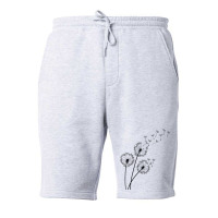 Mood Classy Dandelion Blowing Away In Wind Into The Sky T Shirt Fleece Short | Artistshot