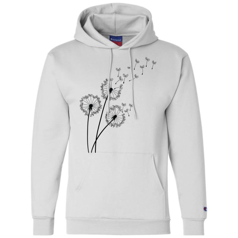 Mood Classy Dandelion Blowing Away In Wind Into The Sky T Shirt Champion Hoodie by pilusoekyokeln | Artistshot