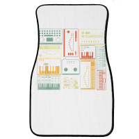 Analog Modular Synthesizer Music Producer Keyboard T Shirt Front Car Mat | Artistshot