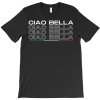 Ciao Bella Italy Saying With Italian Flag For Italia Lover Long Sleeve T-shirt | Artistshot