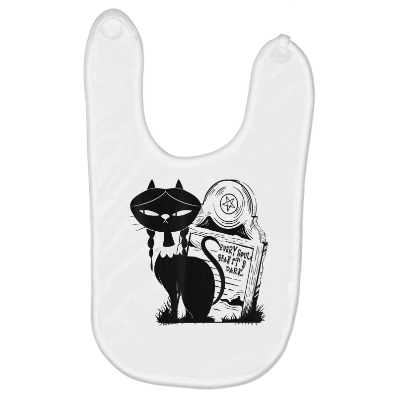 My Freaky World Every Soul Has It's Dark Halloween Black Cat T Shirt Baby Bibs by riogasehzilahiy | Artistshot