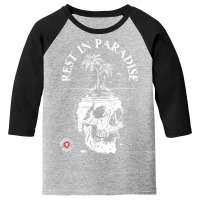 Memento Mori Shirt   Rest In Paradise   Latin Tattoo Graphic T Shirt Youth 3/4 Sleeve | Artistshot