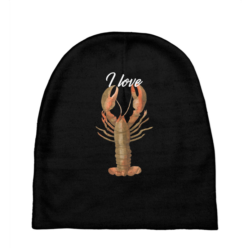 I Love Lobster Crustacean Lover T Shirt Baby Beanies | Artistshot