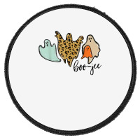 Boo Jee Leopard Funny Halloween Ghost T Shirt Round Patch | Artistshot