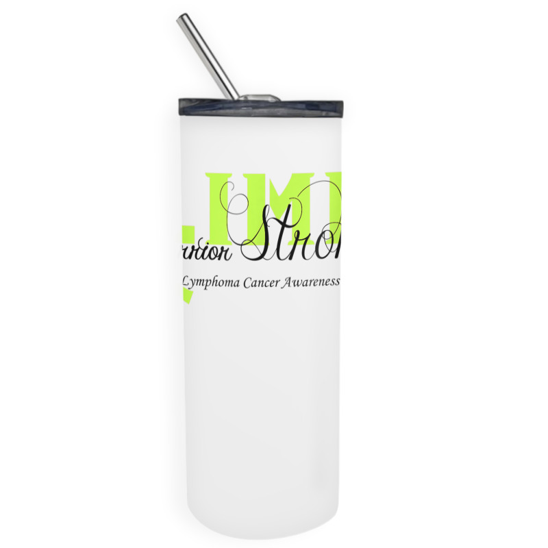 Lymphoma Cancer Lime Ribbon Strong Warrior Awareness Skinny Tumbler | Artistshot