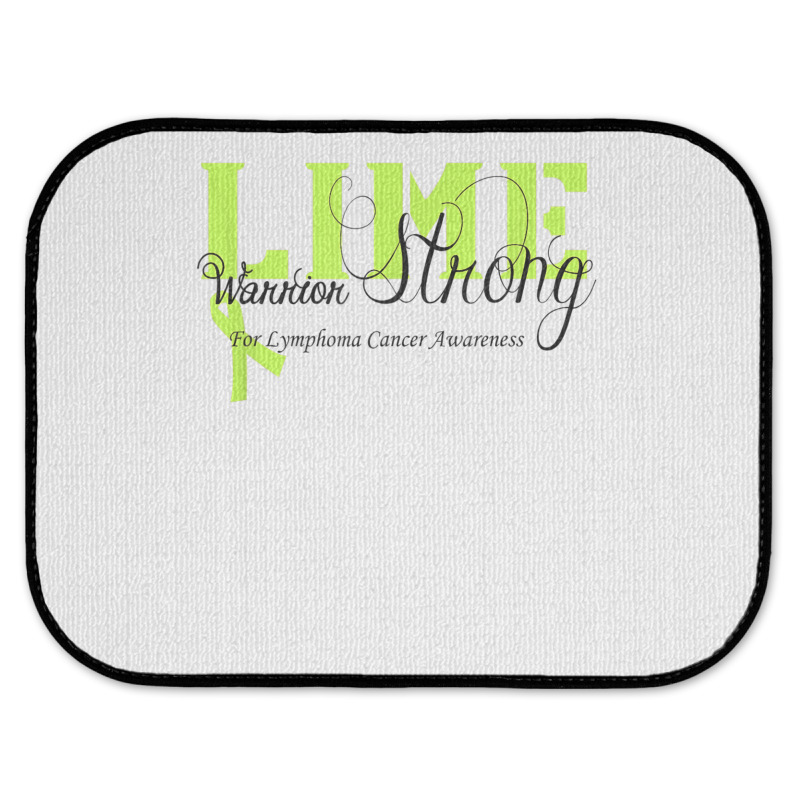 Lymphoma Cancer Lime Ribbon Strong Warrior Awareness Rear Car Mat | Artistshot