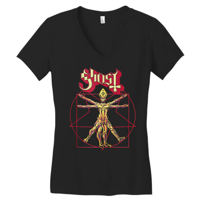 Ghost – Red Popestar Man Tank Top Women's V-Neck T-Shirt by fallenafsericebe | Artistshot