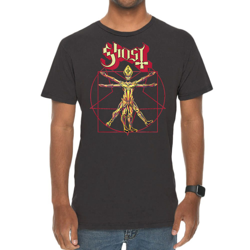 Ghost – Red Popestar Man T Shirt Vintage T-Shirt by fallenafsericebe | Artistshot