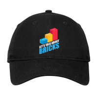 Building Bricks Blocks Fan Master Builder Bricklayer Son Toy T Shirt Adjustable Cap | Artistshot