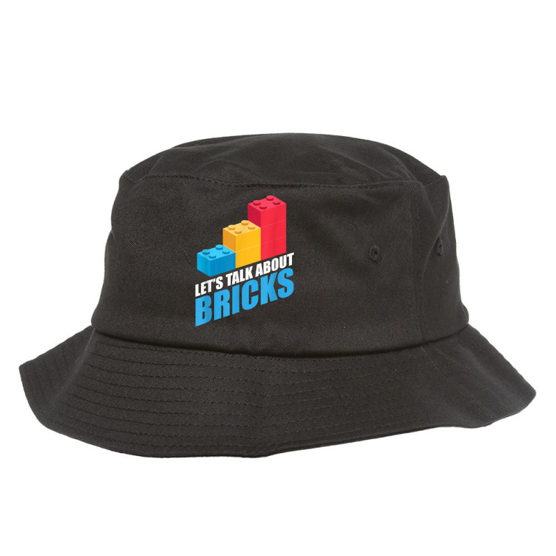 Building Bricks Blocks Fan Master Builder Bricklayer Son Toy T Shirt Bucket Hat | Artistshot