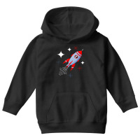 Atomic Rocket Retro Mid Century Modern Futuristic Spaceship T Shirt Youth Hoodie | Artistshot