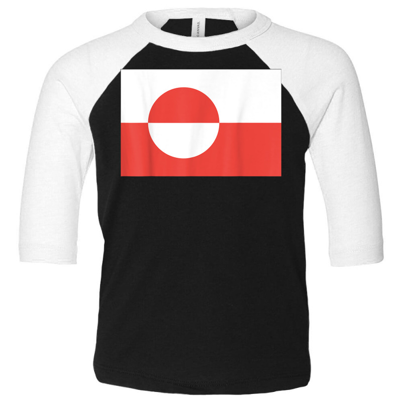 Flag Of Greenland T Shirt Tee Tees T Shirt Tshirt Toddler 3/4 Sleeve Tee | Artistshot