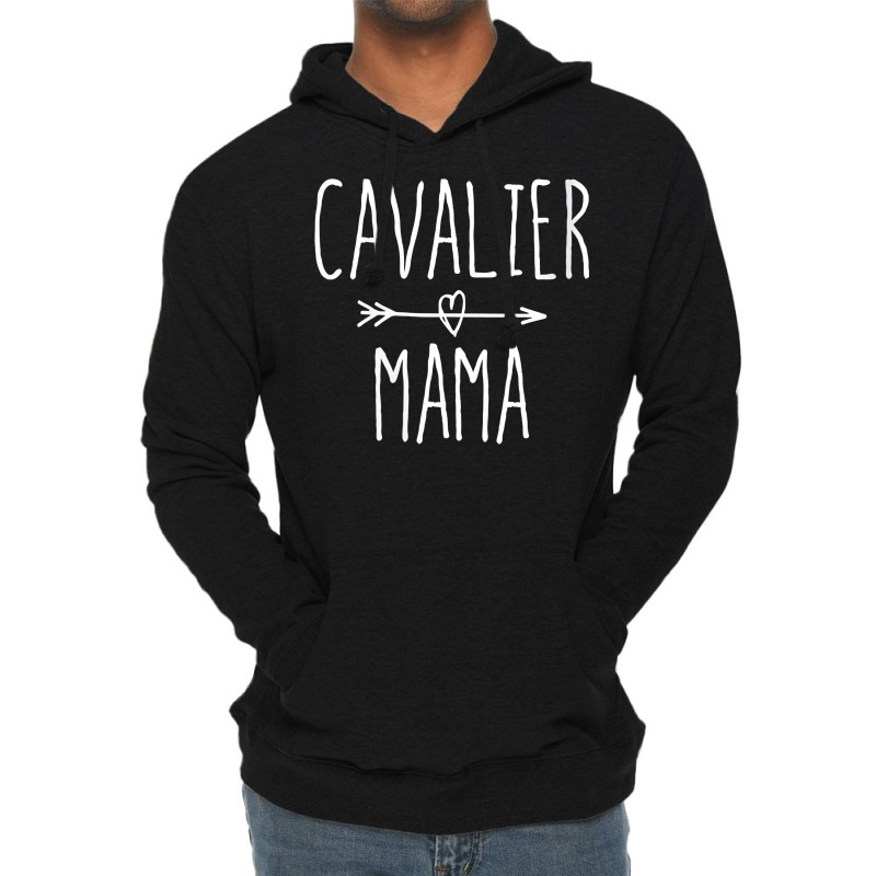 Womens Cavalier King Charles Spaniel Mom Gift Cute Cavalier Mama V Nec Lightweight Hoodie | Artistshot