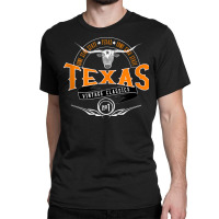 Vintage Classic Style Texas Lone Star Longhorn Design Tank Top Classic T-shirt | Artistshot