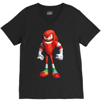 Super Red Hedgehog V-neck Tee | Artistshot