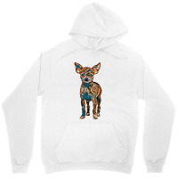 Short Haired Chihuahua In Front Of A White Background Unisex Hoodie | Artistshot