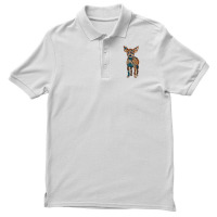 Short Haired Chihuahua In Front Of A White Background Men's Polo Shirt | Artistshot