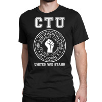 Womens Chicago Teachers Union On Strike Protest United We Stand V Neck Classic T-shirt | Artistshot