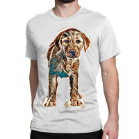 Labrador Puppy Isolated On White Background Classic T-shirt | Artistshot