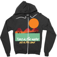 Toes In The Water Zipper Hoodie | Artistshot