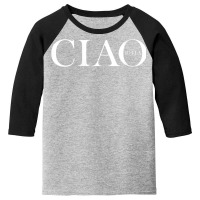 Womens Ciao Bella Italian Greeting   Hello Italy V Neck T Shirt Youth 3/4 Sleeve | Artistshot