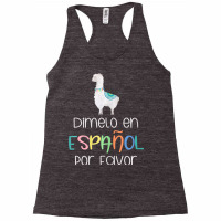 Womens En Espanol Por Favor Maestra Bilingual Spanish Teacher T Shirt Racerback Tank | Artistshot