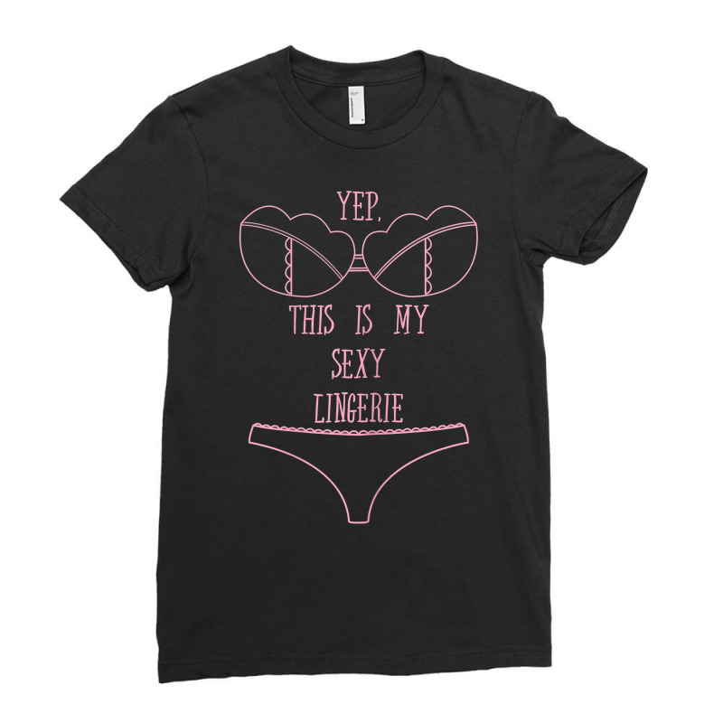 Womens Sexy Lingerie Tshirt For A Sarcasm Lover T Shirt Ladies Fitted T-Shirt by munceylsareiasjr | Artistshot