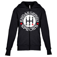 Manual Transmission Endangered Species Youth Zipper Hoodie | Artistshot