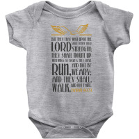 Isiah 4031, Run & Not Get Weary T. Shirt Baby Bodysuit | Artistshot