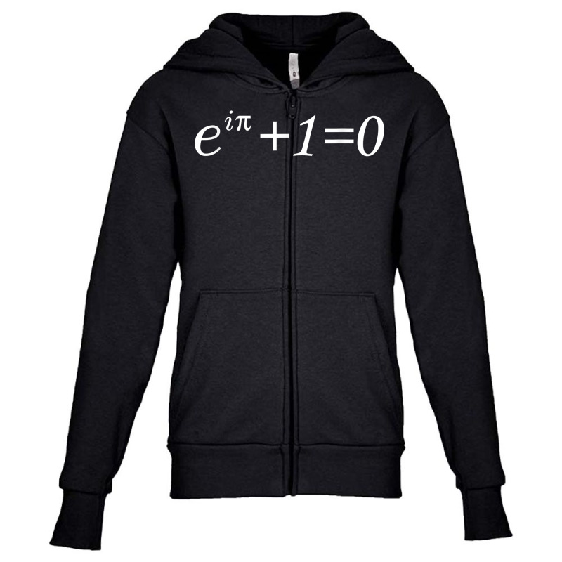 E^(ipi)+1=0 The Mathematical Record Of The Euler Identity T Shirt Youth Zipper Hoodie | Artistshot