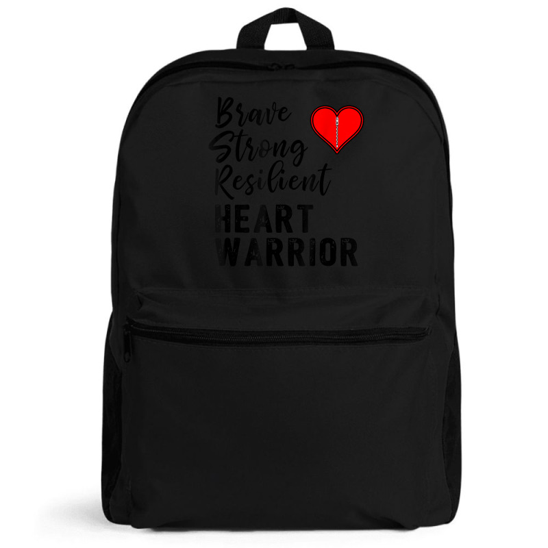 Heart Warrior Chd Awareness Brave Strong Resilient Shirt T Shirt Backpack | Artistshot